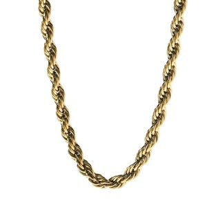 14k Gold Stainless Steel Rope Chain